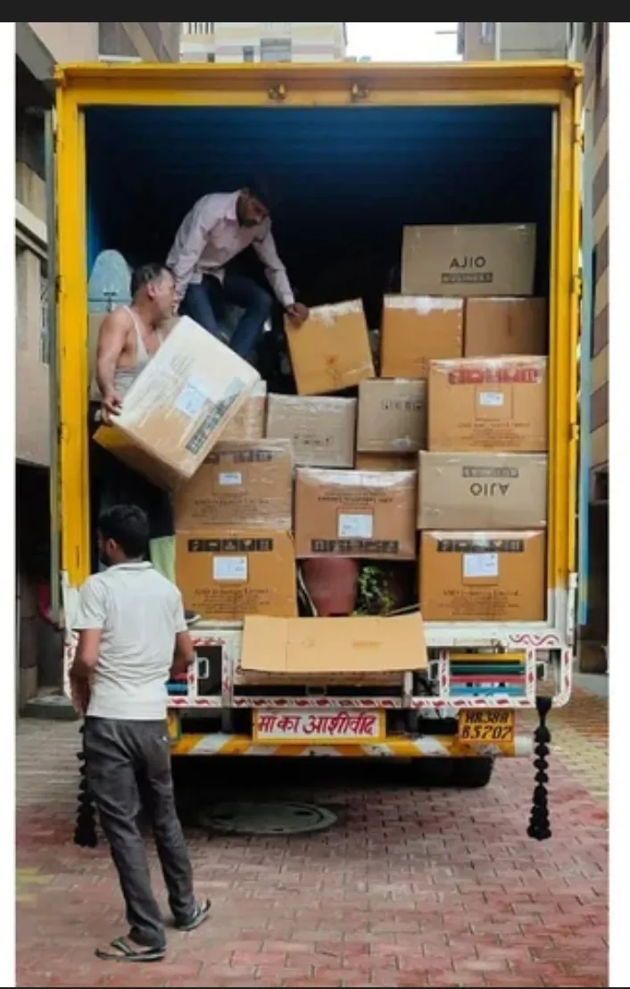 Furniture and boxes prepared for moving