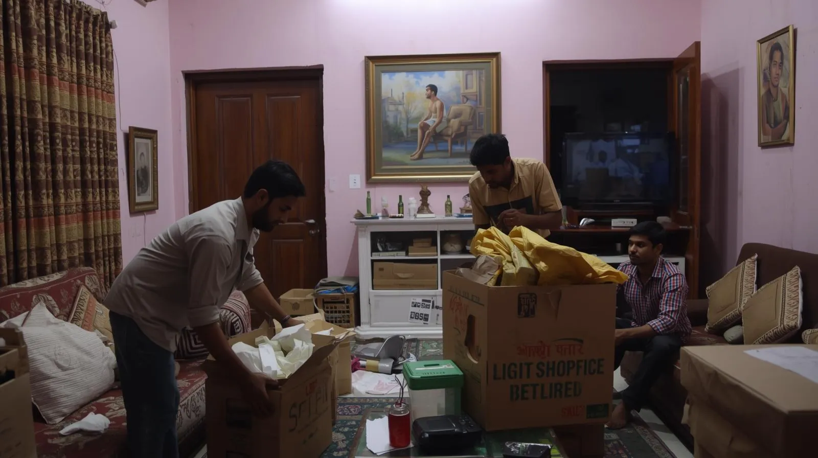 Loading service for household shifting